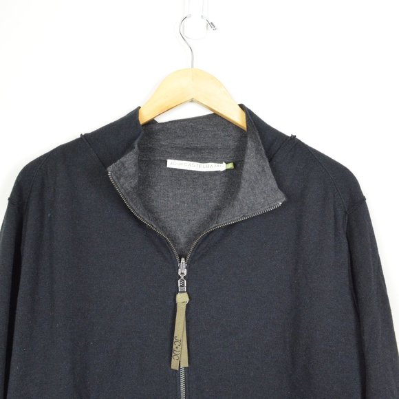 JC CASTELBAJAC Wool Silk Blend Full Dual Zip Sweater - Picture 4 of 7